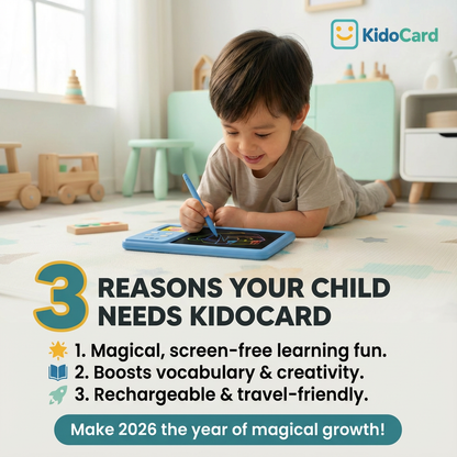 KidoCard Magic Writing Pad – Educational Tablet