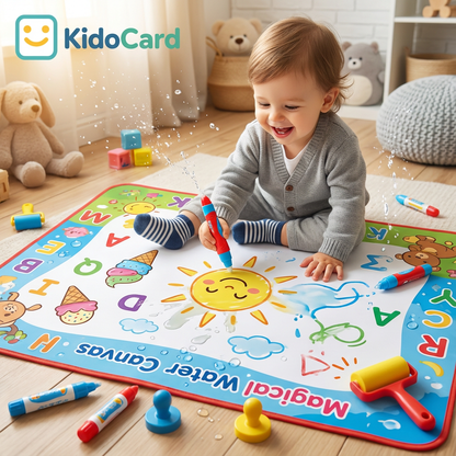 KidoCard™️Magic Water Drawing Mat — Reusable, Mess-Free Creative Play