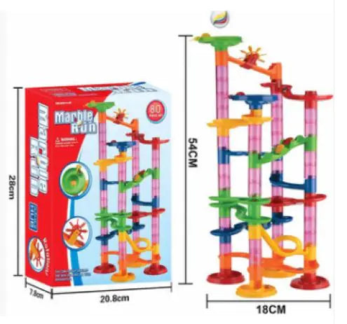 KidoCard™ Gravity Maze Marble Run – Creative STEM Building Set