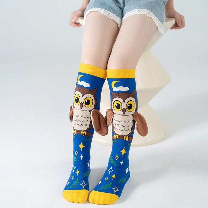KidoCard Kids 3D Animal Ear Long Socks