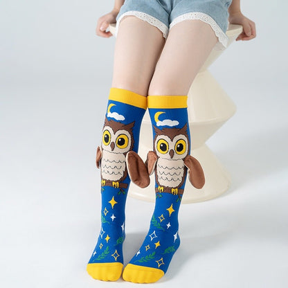 KidoCard Kids 3D Animal Ear Long Socks