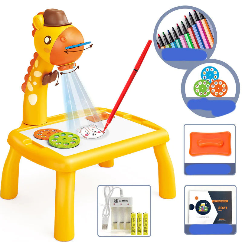 KidoCard™ GlowSketch Projector Board – Creative Drawing & Tracing Toy (Ages 4–6)