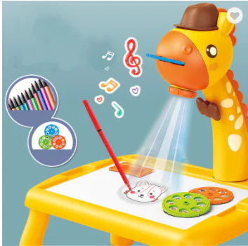 KidoCard™ GlowSketch Projector Board – Creative Drawing & Tracing Toy (Ages 4–6)