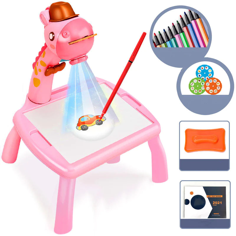 KidoCard™ GlowSketch Projector Board – Creative Drawing & Tracing Toy (Ages 4–6)