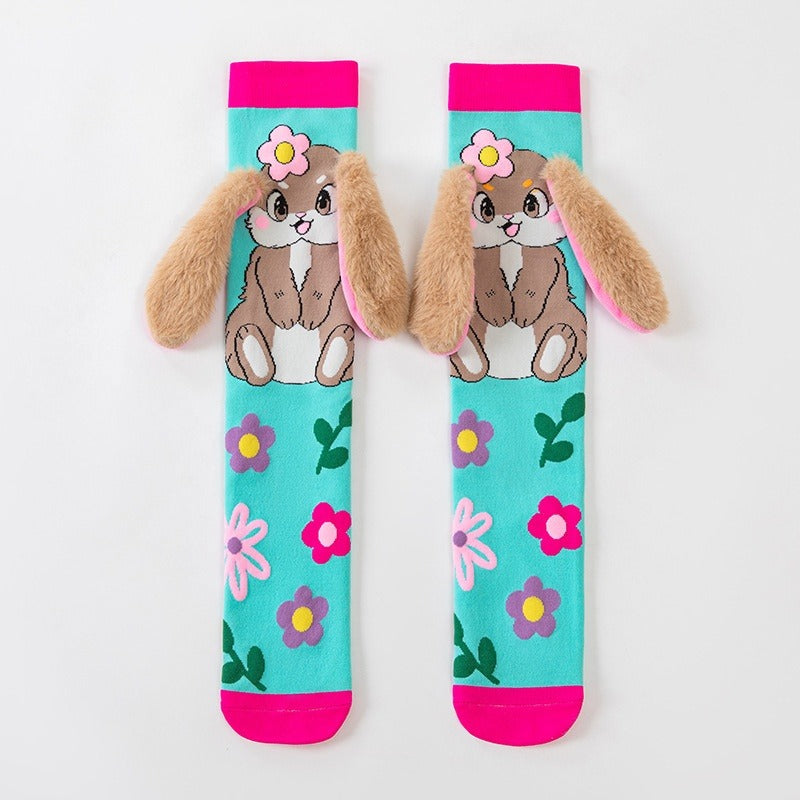 KidoCard Kids 3D Animal Ear Long Socks
