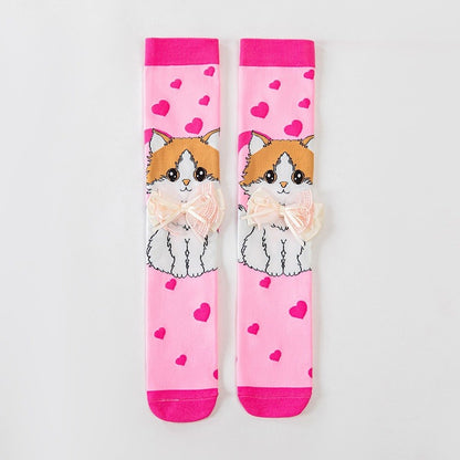 KidoCard Kids 3D Animal Ear Long Socks