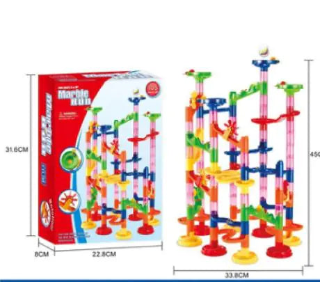KidoCard™ Gravity Maze Marble Run – Creative STEM Building Set